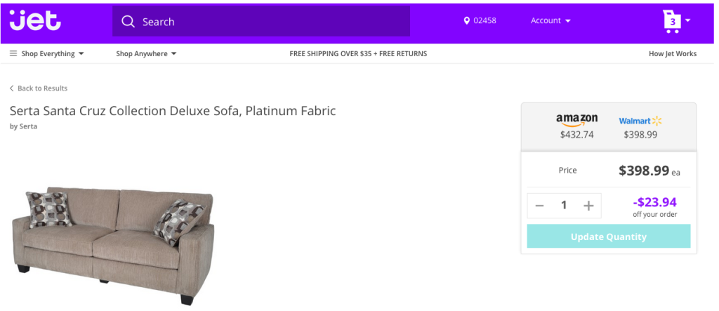 Product Page on Jet.com